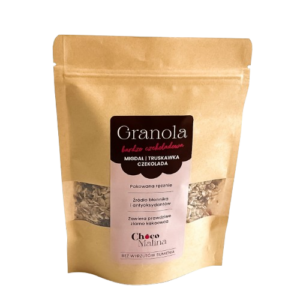 Granola Bardzo Czekoladowa - truskawka, migdały, czekolada 200 g