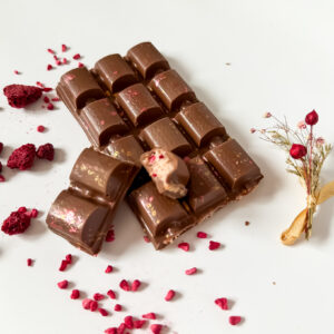 Chrupiąca Malina - czekolada mleczna z nadzieniem malinowym