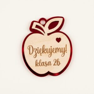 Drewniana Zawieszka z Grawerem na Dzień Nauczyciela